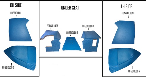 UF90115   Cab Kit  Without Headliner----Blue